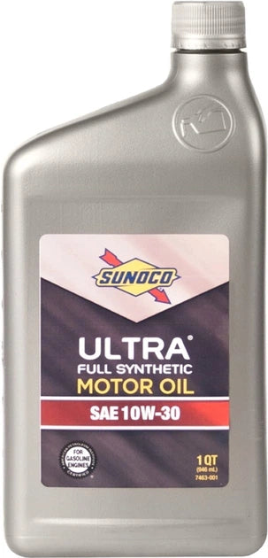 Sunoco Ultra Full Synthetic 10W-30 Motor Oil - Case of 12 x 1 Qt - 721006