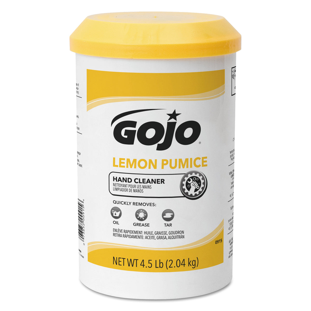 GOJO Lemon Pumice Hand Cleaner 4.5 lb Tub 0915