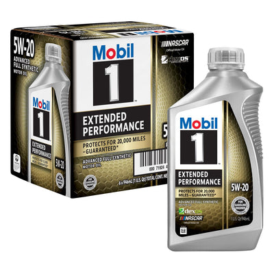 Mobil 1 Extended Performance 5W-20 Full Synthetic Motor Oil - Case of 6 x 1 Qt (102989)