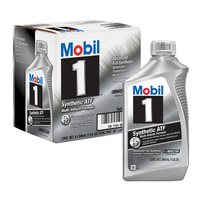 Mobil 1 Synthetic ATF Automatic Transmission Fluid 1 Qt - Case of 6 (112980)