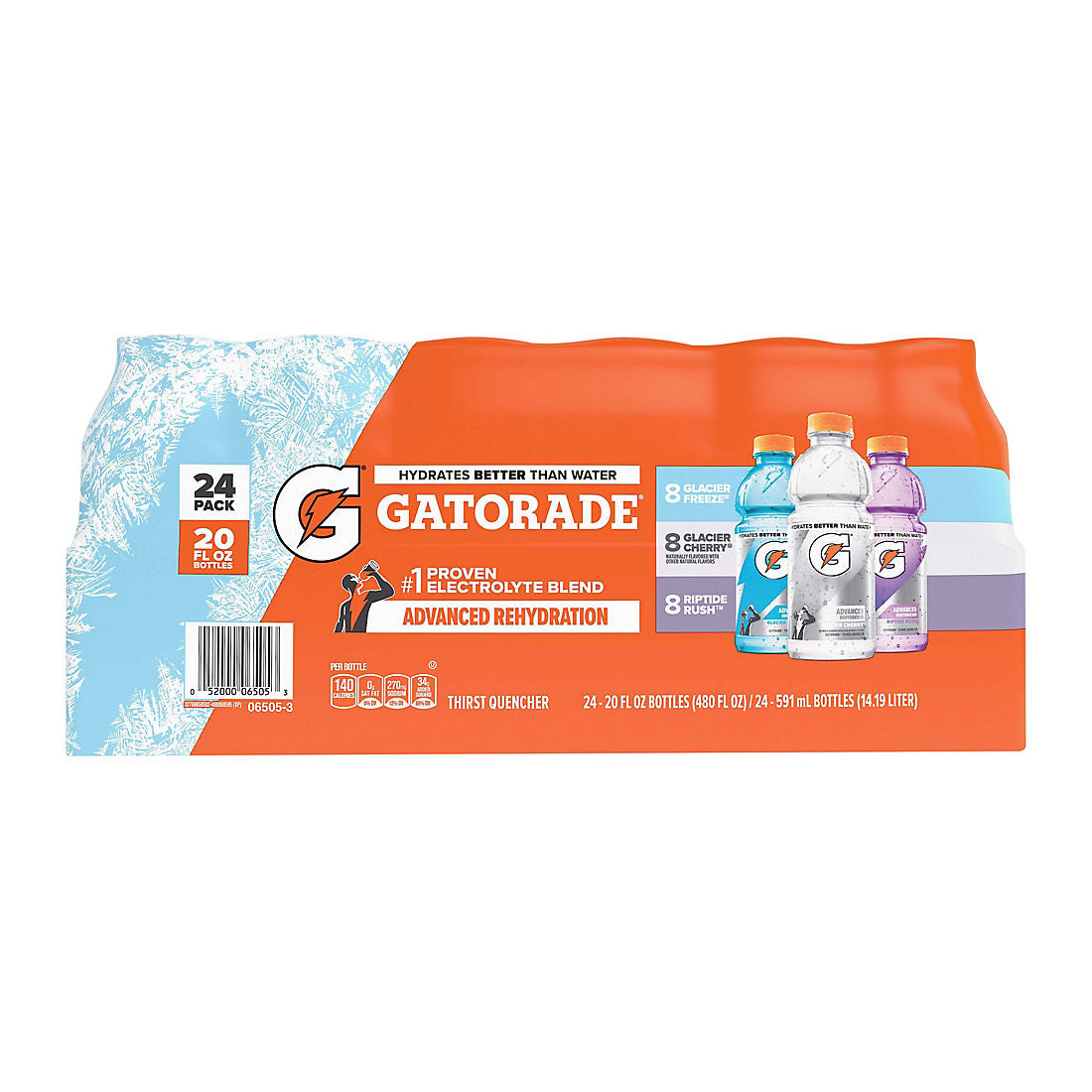 Gatorade Thirst Quencher Variety Pack, 20 fl oz Bottles - Case of 24