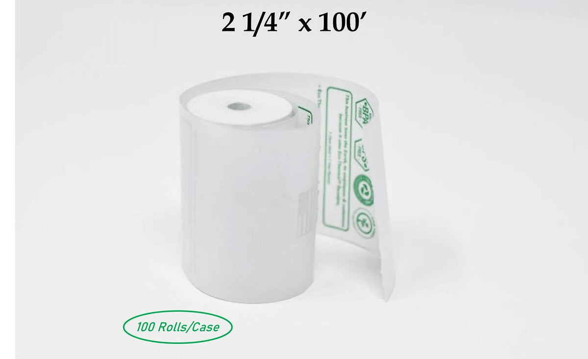 Receipt Paper Roll - 2 1/4 in x 100 ft
