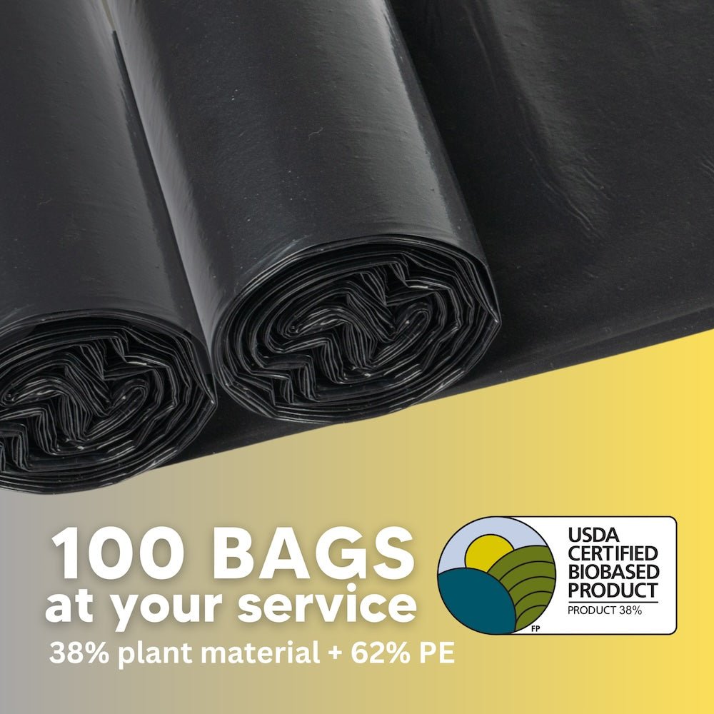 Garbage Bags 45 Gallon - Case of 100 (43145)