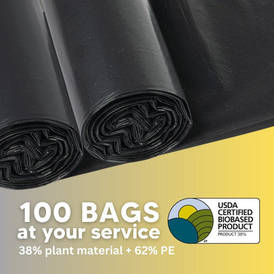 Garbage Bags 45 Gallon - Case of 100 (43145)