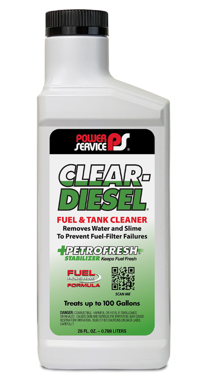 Power Service Clear-Diesel Fuel & Tank Cleaner 26 oz - Case of 12 (9226-12)