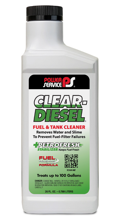 Power Service Clear-Diesel Fuel & Tank Cleaner 26 oz - Case of 12 (9226-12)
