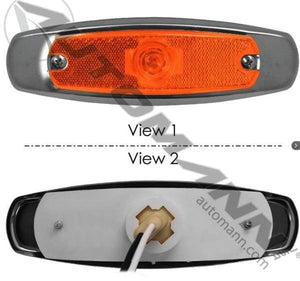 571.LG267A MARKER LIGHT LOW PROFILE REFLEX AMBER