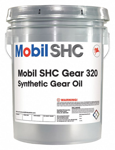 Mobil SHC Gear 320 Synthetic Industrial Gear Oil - 5 Gallon Pail
