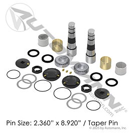 Automann King Pin Kit Bronze-Nylon Bushings - 460.542N