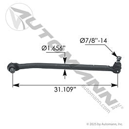Automann 463.DS5922A Drag Link 31.109in C to C Kenworth