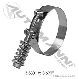 Automann 561.230338-B HD T-Bolt Clamp 3.38in to 3.69in Breeze