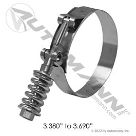 Automann 561.230338 HD T-Bolt Clamp 3.38in to 3.69in