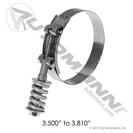 Automann 561.230350 HD T-Bolt Clamp 3.50in to 3.81in