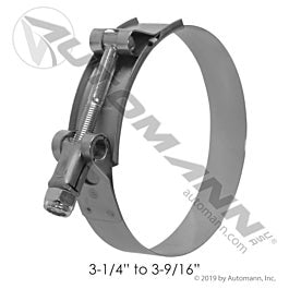 Automann 561.26325 T-Bolt Clamp 3.25in to 3.56in
