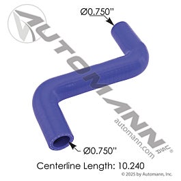 Automann 561.59183 Coolant Hose Molded Kenworth 0.75" ID