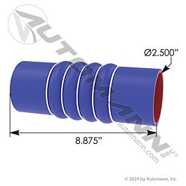Automann 561.75638 Coolant Hose Upper Ken-Pete 2.5"x 8.875"