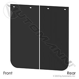 Automann 562.122424B Black Poly Anti-Spray 24 x 24 x 0.24in