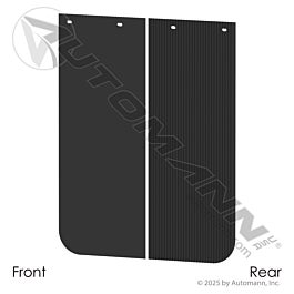 Automann 562.122430B Black Poly Anti-Spray 24 x 30 x 0.24in