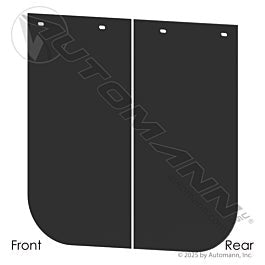 Automann 562.142424B Black Poly Smooth 24 x 24 x 0.17in