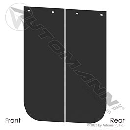Automann 562.142430B Black Poly Smooth 24 x 30 x 0.17in