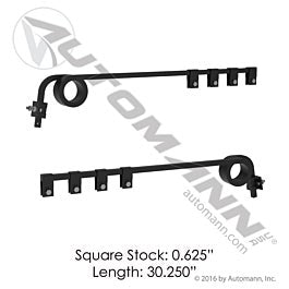 Automann 562.311 Bar Hanger Kit - Straight w/Coil