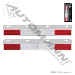 Automann 562.448K Conspicuity Plate Set Straight Aluminum