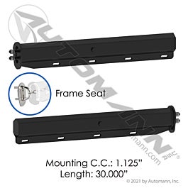 Automann 562.451FS Spring-Loaded Hanger Straight Black FS