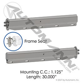 Automann 562.462SS201FS Spring-Loaded Hanger Straight SS201 FS