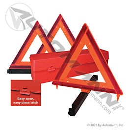 Automann 562.73071141 Emergency Warning Triangle 3 Piece Kit