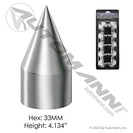 Automann 562.A4007CP-BP10 Chrome Plastic Push On 10PK