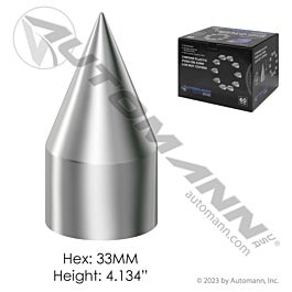 Automann 562.A4007CP-BX60 Chrome Plastic Push On 33MM 60PK
