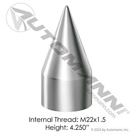 Automann 562.A4020CP Chrome Plastic Thread On M22x1.5
