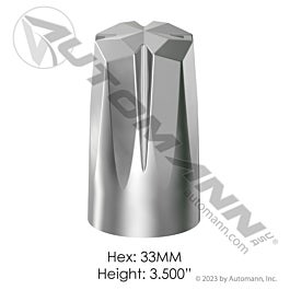 Automann 562.A4022CP Chrome Plastic Push On 33MM