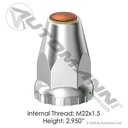 Automann 562.A4032A Chrome Plastic Thread On M22x1.5