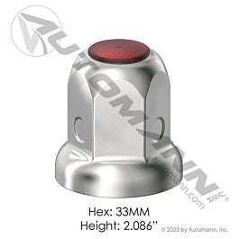 Automann 562.A4033R Chrome Steel Push On 33MM