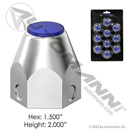 Automann 562.A4034B-BP10 Chrome Steel Push On 1-1/2in 10PK