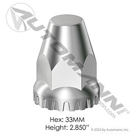 Automann 562.A4052CP Chrome Plastic Push On 33MM