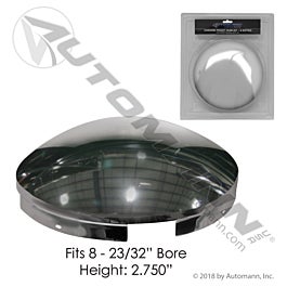 Automann 562.B1402C-BP Front Hub Cap 4 Notch Chrome