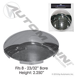 Automann 562.B1501C-BP Front Hub Cap 5 Notch Chrome