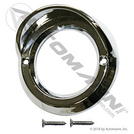 Automann 562.BZ30VC Light Bezel w/Visor 2in Chrome Plastic