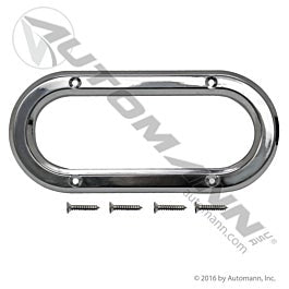 Automann 562.BZ60C Light Bezel 6in Chrome Plastic