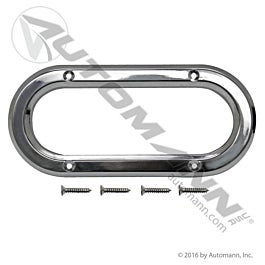 Automann 562.BZ60C Light Bezel 6in Chrome Plastic
