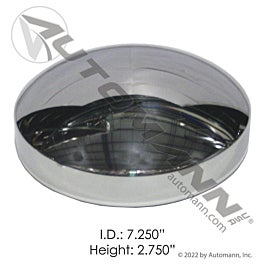 Automann 562.C1001C Rear Hub Cap 7-1/4in Axle Chrome