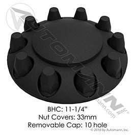Automann 562.E1003X Front Axle Cover Set Black
