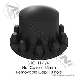 Automann 562.F1003X Rear Axle Cover Set Black