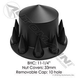 Automann 562.F1007X Rear Axle Cover Set Pointed Black