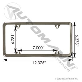Automann 562.K1001C License Plate Frame Chrome