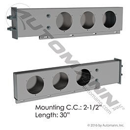 Automann 562.Q1004SS Light Bar 2 Pc Set Stainless Steel