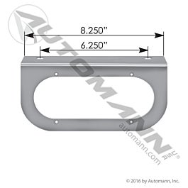 Automann 562.Q2004SS Light Bracket Single 6in Oval