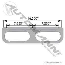 Automann 562.Q2005SS Light Bracket Double 6in Oval